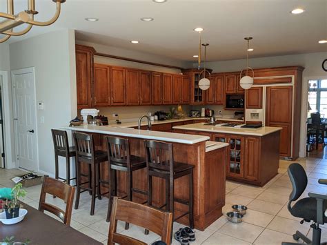 kitchen ideas with oak cabinets and stainless steel appliances|updating honey oak cabinets.